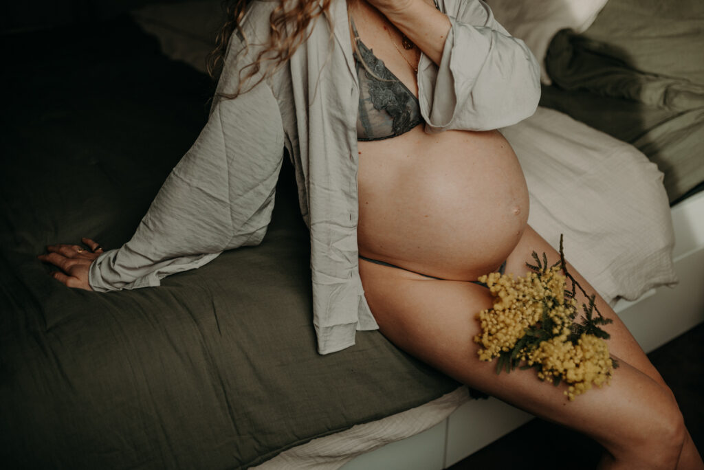 seance femme enceinte fleur