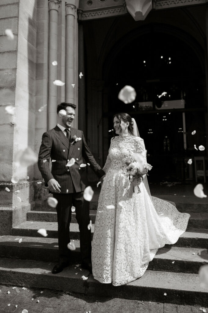 sortie église mariage normandie