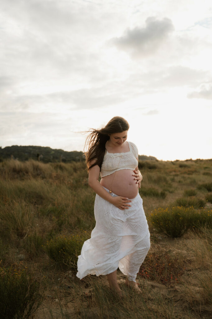 séance photo grossesse plage normandie